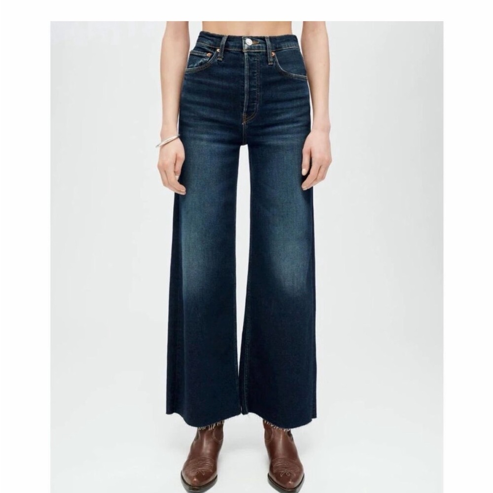 Re/Done size 29 High-Rise Wide Leg Jeans